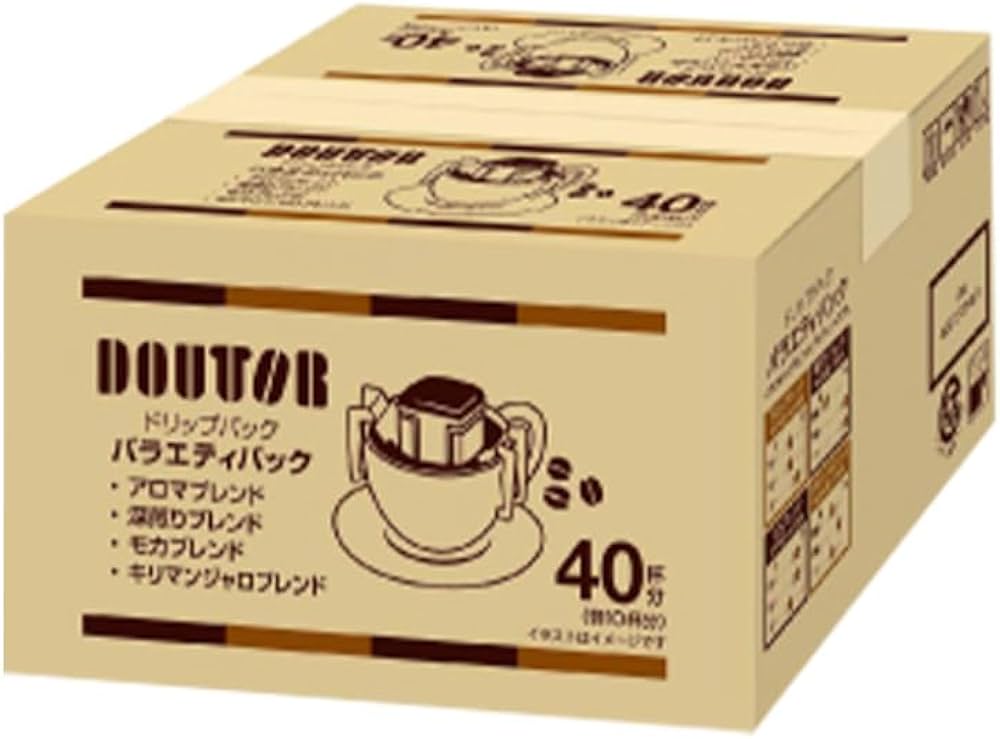 Amazon.co.jp: ドトールコーヒー ドリップパック バラエティ パック 40